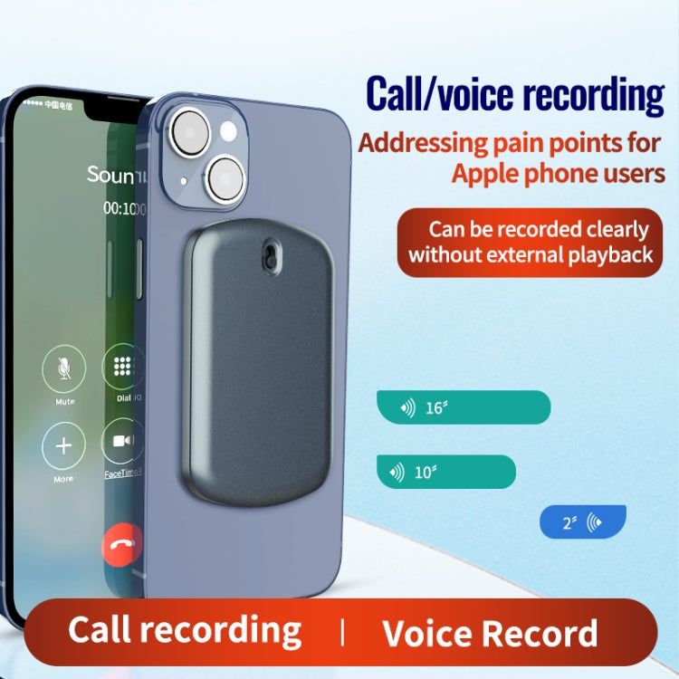 JNN A1 Strong Magnetic Mobile Call Voice Recorder, Memory:32GB(Black) - Recording Pen by JNN | Online Shopping South Africa | PMC TechLife | Buy Now Pay Later Mobicred