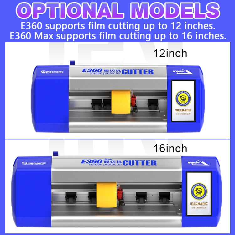 Mechanic Universal Cloud Intelligent Flexible Hydrogel Film Cutting Machine, Model:E360 Max(US Plug) - free shipping - PMC TechLife - Order now!