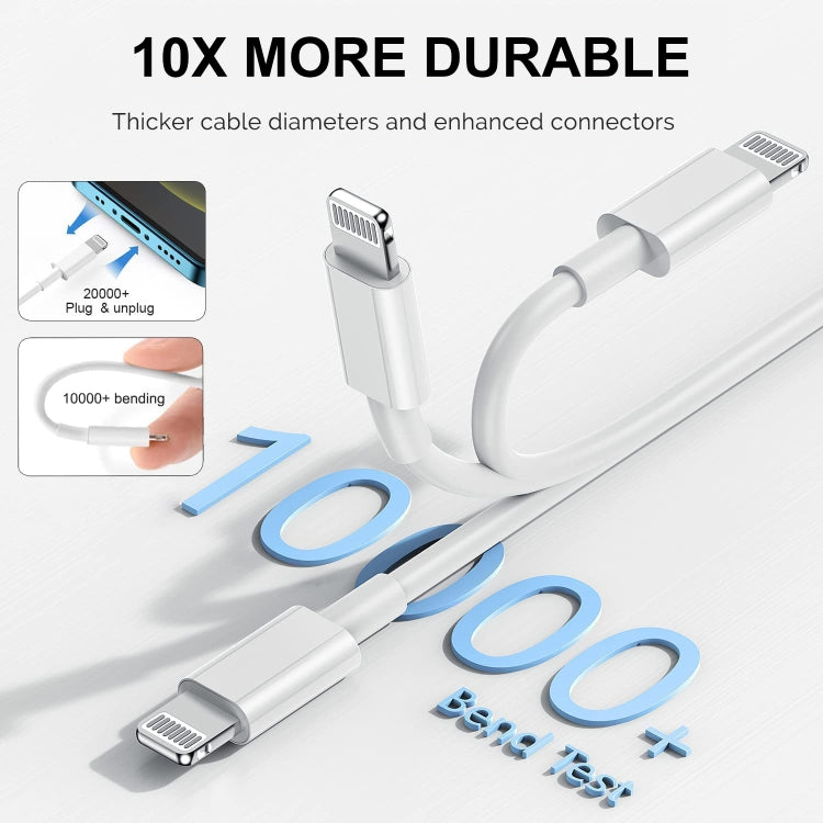 USB to 8 Pin Fast Charging Data Cable, Length: 1m - free shipping - PMC Jewellery - Order now!