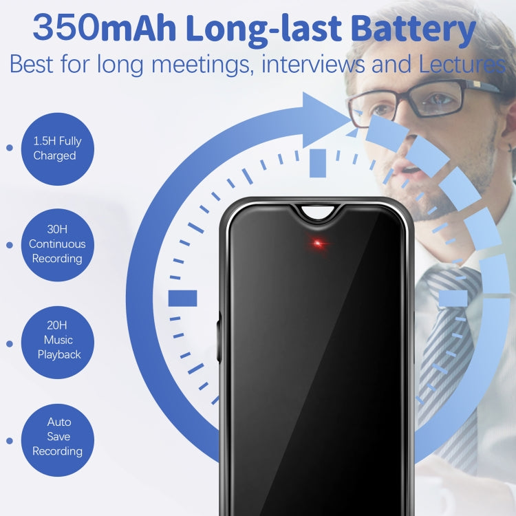 L17 Magnetic Pendant HD Recorder, Capacity:32GB - Recording Pen by PMC TechLife | Online Shopping South Africa | PMC TechLife | Buy Now Pay Later Mobicred