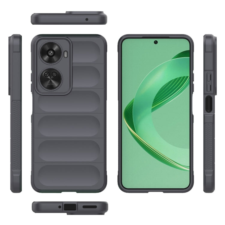 For Huawei nova 11 SE Magic Shield TPU + Flannel Phone Case(Dark Grey) - Huawei Cases by PMC TechLife | Online Shopping South Africa | PMC TechLife | Buy Now Pay Later Mobicred