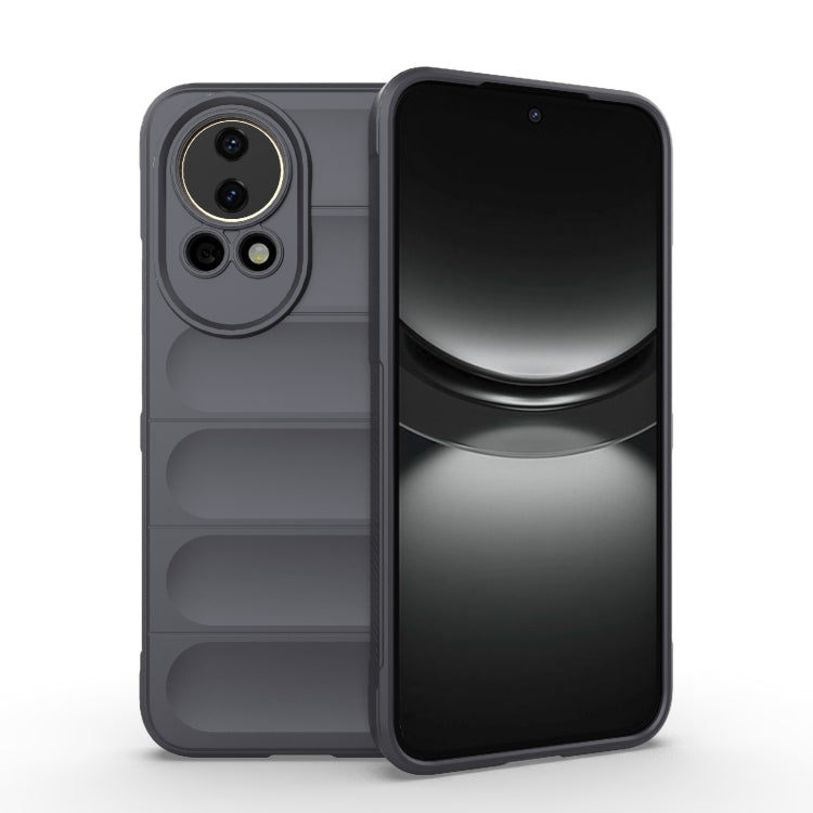 For Huawei nova 12 5G Magic Shield TPU + Flannel Phone Case(Dark Grey) - Huawei Cases by PMC TechLife | Online Shopping South Africa | PMC TechLife | Buy Now Pay Later Mobicred
