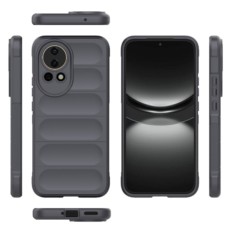 For Huawei nova 12 5G Magic Shield TPU + Flannel Phone Case(Dark Grey) - Huawei Cases by PMC TechLife | Online Shopping South Africa | PMC TechLife | Buy Now Pay Later Mobicred