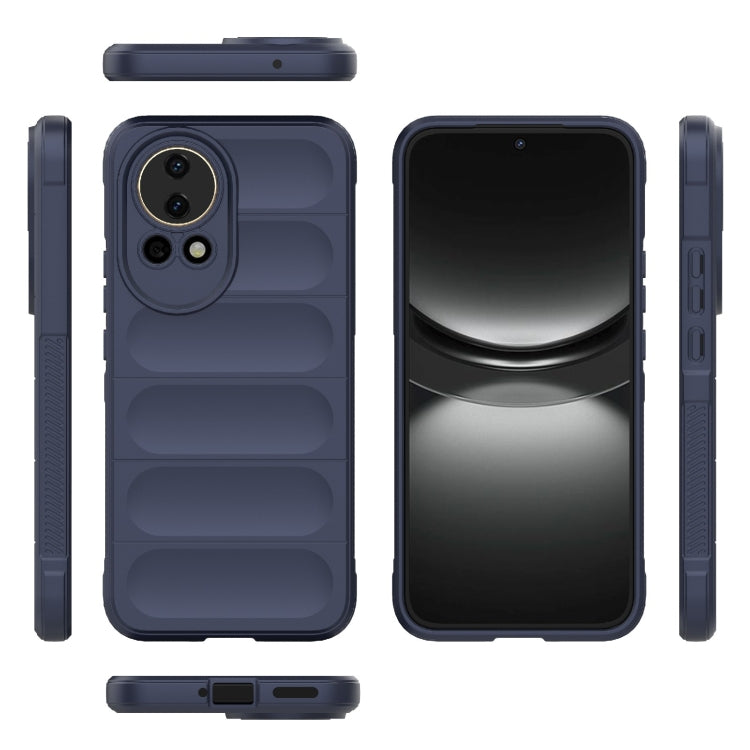 For Huawei nova 12 5G Magic Shield TPU + Flannel Phone Case(Dark Blue) - Huawei Cases by PMC TechLife | Online Shopping South Africa | PMC TechLife | Buy Now Pay Later Mobicred
