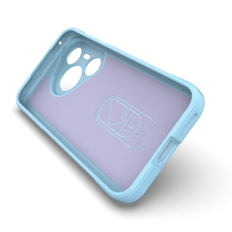 For Huawei Pura 70 Magic Shield TPU + Flannel Phone Case(Light Blue) - Huawei Cases by PMC TechLife | Online Shopping South Africa | PMC TechLife | Buy Now Pay Later Mobicred