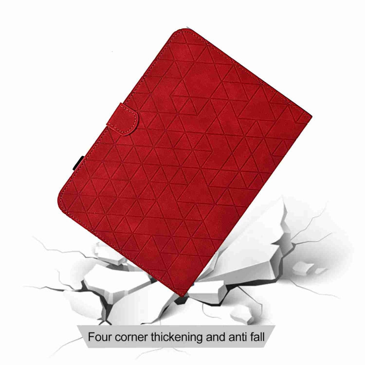 For Samsung Galaxy Tab S9 Rhombus TPU Smart Leather Tablet Case(Red) - Galaxy Tab S9 Cases by PMC Jewellery | Online Shopping South Africa | PMC Jewellery | Buy Now Pay Later Mobicred