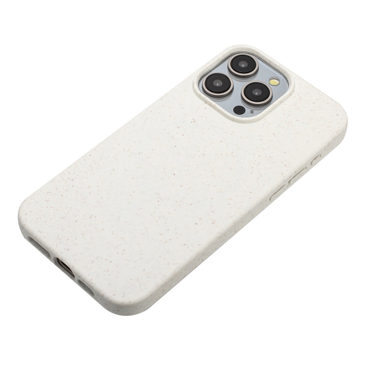 For iPhone 15 Pro Wheat MagSafe Magnetic Straw Material + TPU Phone Case(White) - iPhone 15 Pro Cases by PMC TechLife | Online Shopping South Africa | PMC TechLife | Buy Now Pay Later Mobicred
