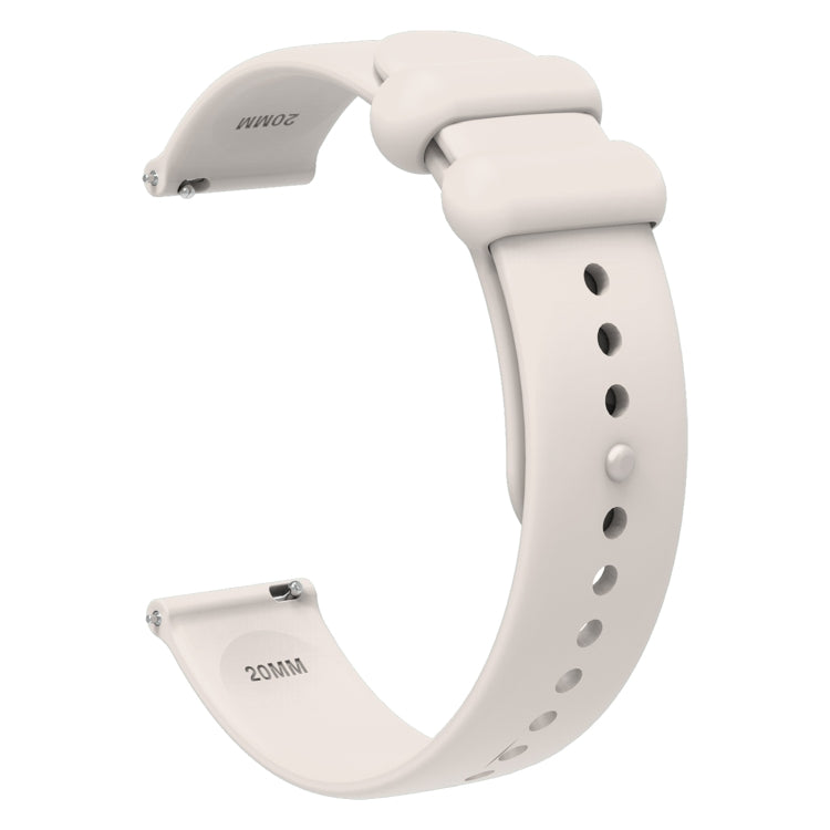 18mm Universal Solid Color Reverse Buckle Silicone Watch Band(Starlight Color) - free shipping - PMC TechLife - Order now!