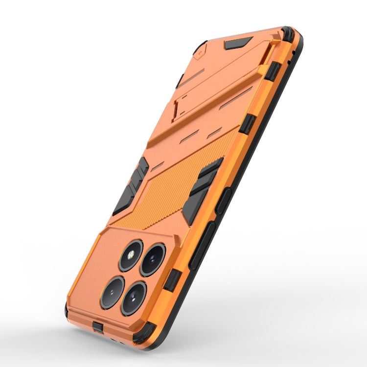 For Xiaomi Redmi K70 5G Punk Armor 2 in 1 PC + TPU Phone Case with Holder(Orange) - K70 Cases by PMC Jewellery | Online Shopping South Africa | PMC Jewellery | Buy Now Pay Later Mobicred