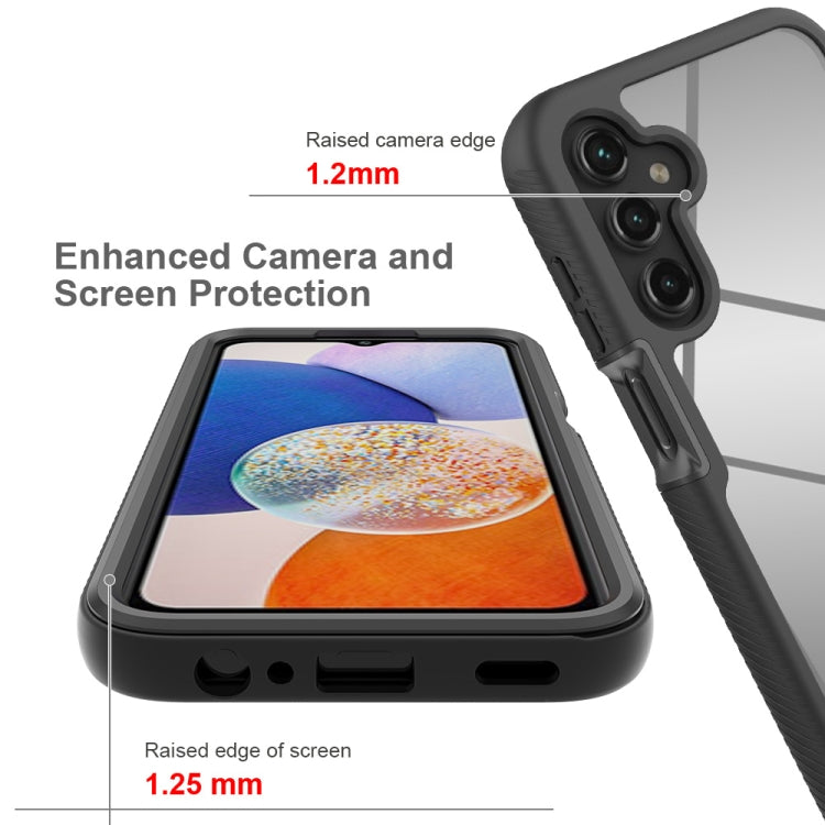 For Samsung Galaxy A15 5G Starry Sky Solid Color Shockproof TPU Clear PC Phone Case(Black) - Galaxy Phone Cases by PMC TechLife | Online Shopping South Africa | PMC TechLife