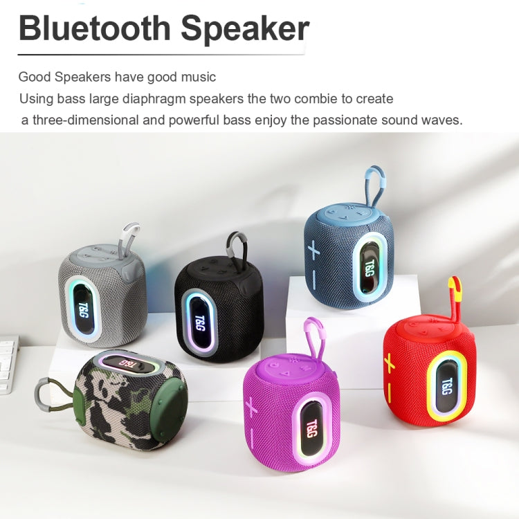 T&G TG664 LED Portable Subwoofer Wireless Bluetooth Speaker(Purple) - Desktop Speaker by T&G | Online Shopping South Africa | PMC Jewellery | Buy Now Pay Later Mobicred