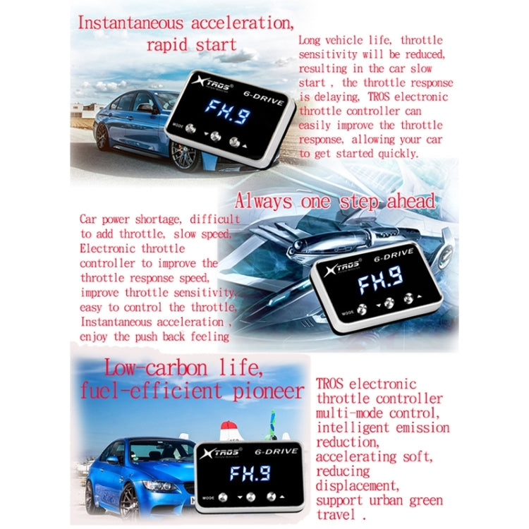 For Mitsubishi Mirage 2017+ TROS TS-6Drive Potent Booster Electronic Throttle Controller - Car Modification by TROS | Online Shopping South Africa | PMC TechLife | Buy Now Pay Later Mobicred