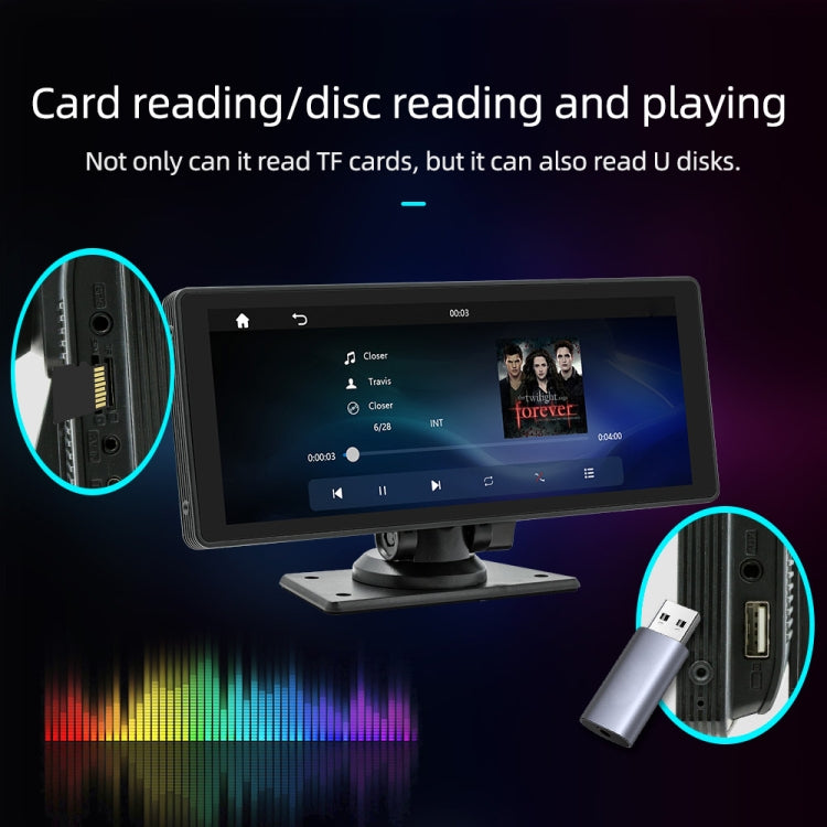 B5303R 10.26 inch Portable Car MP5 Player Built-in Driving Recorder Support CarPlay / Android Auto(Black) - Car MP3 & MP4 & MP5 by PMC TechLife | Online Shopping South Africa | PMC TechLife | Buy Now Pay Later Mobicred
