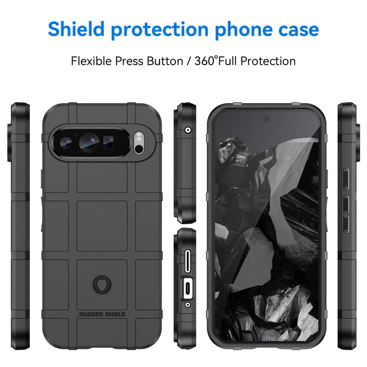 For Google Pixel 9 Pro Full Coverage Shockproof TPU Phone Case(Black) - Google Cases by PMC Jewellery | Online Shopping South Africa | PMC Jewellery | Buy Now Pay Later Mobicred