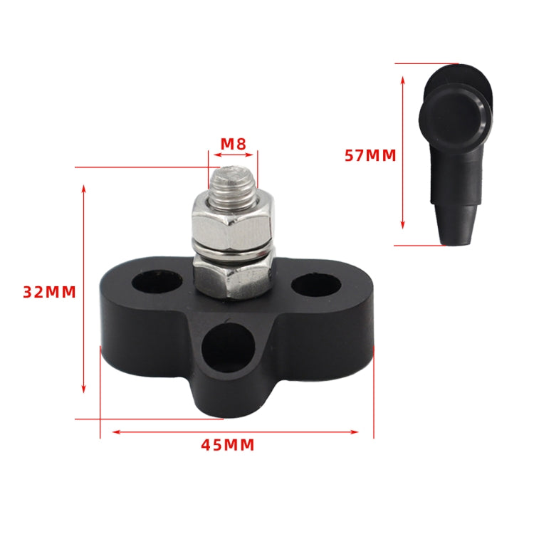 CP-4166 M8 Single Stud Battery Terminal(Black + Red) - Booster Cable & Clip by PMC TechLife | Online Shopping South Africa | PMC TechLife | Buy Now Pay Later Mobicred