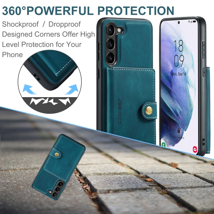 For Samsung Galaxy S24+ 5G JEEHOOD J01 Retro Magnetic Detachable Wallet Phone Case(Blue) - Galaxy S24+ 5G Cases by JEEHOOD | Online Shopping South Africa | PMC Jewellery | Buy Now Pay Later Mobicred