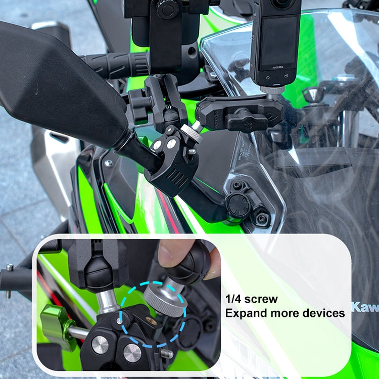 RUIGPRO Crab Clamp Action Camera Bracket 3-claw Ball Head Mount - free shipping - PMC TechLife - Order now!