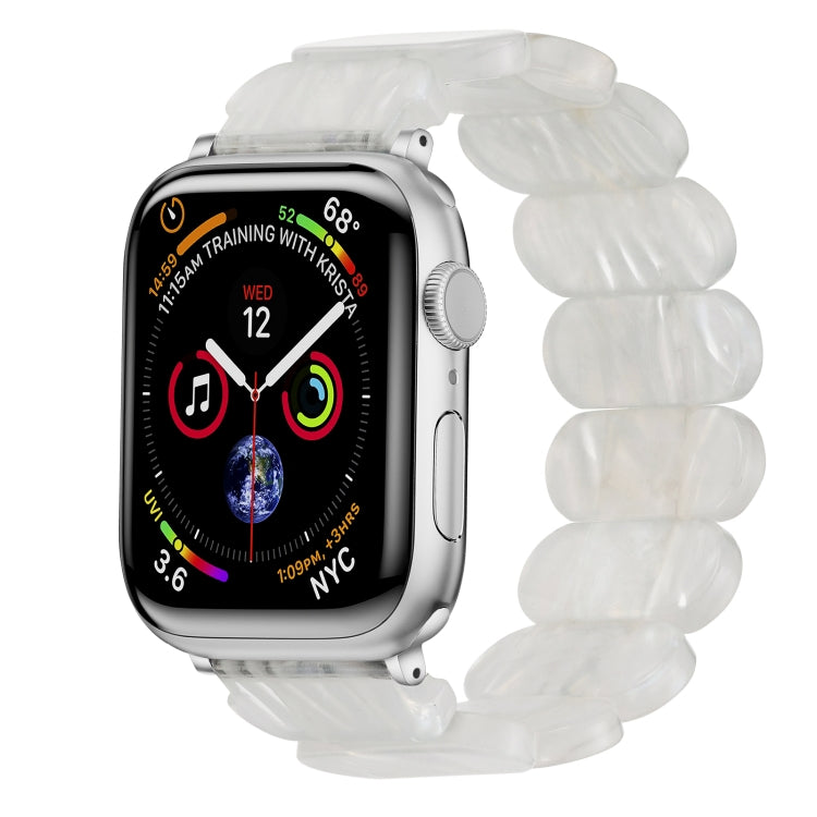 For Apple Watch Series 3 42mm Stretch Rope Resin Watch Band(Fluorescent Color) - Watch Bands by PMC Jewellery | Online Shopping South Africa | PMC Jewellery