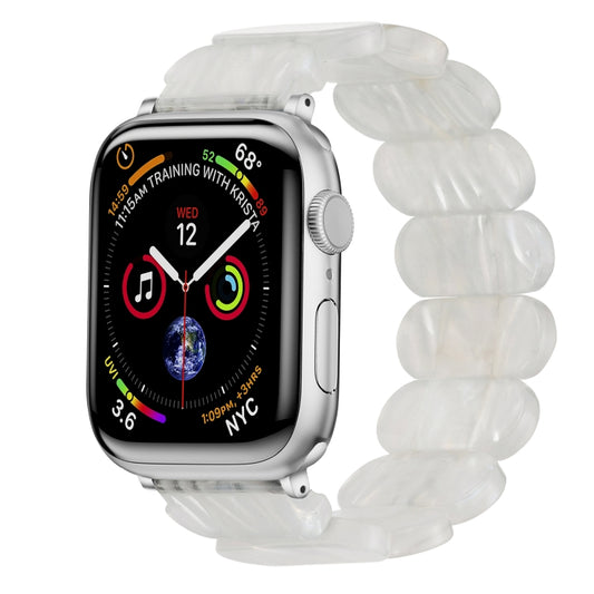 For Apple Watch Series 2 42mm Stretch Rope Resin Watch Band(Fluorescent Color) - Watch Bands by PMC Jewellery | Online Shopping South Africa | PMC Jewellery