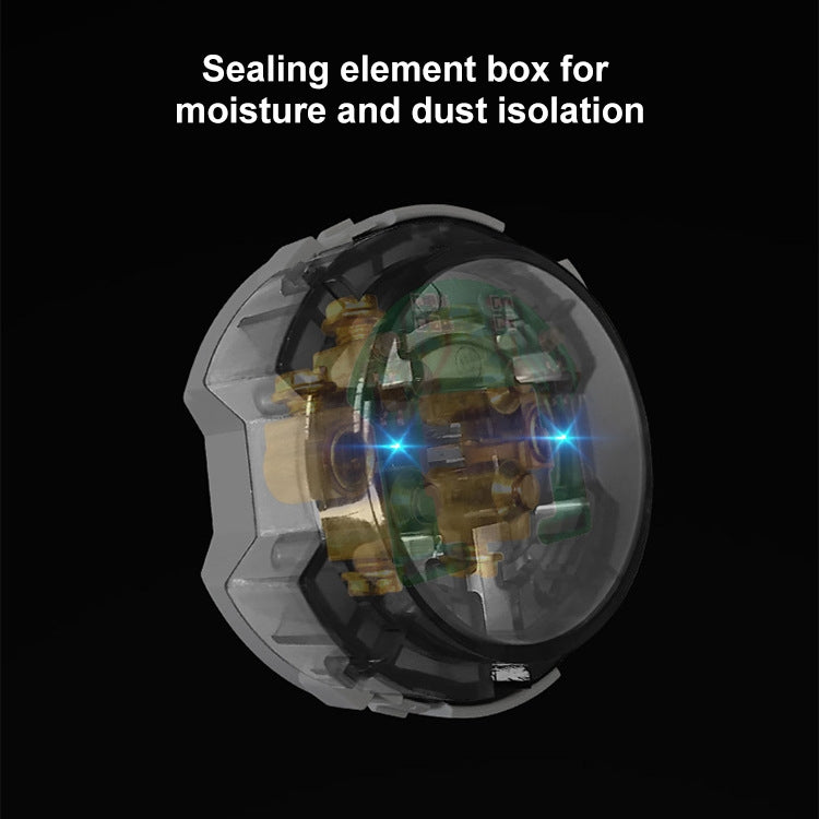 86mm Round LED Tempered Glass Switch Panel, Black Round Glass, Style:Four Billing Control -  by PMC Jewellery | Online Shopping South Africa | PMC Jewellery | Buy Now Pay Later Mobicred