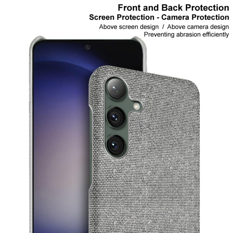 For Samsung Galaxy S24 5G imak Ruiyi Series Cloth Texture PU + PC Phone Case(Light Grey) - Galaxy S24 5G Cases by imak | Online Shopping South Africa | PMC Jewellery | Buy Now Pay Later Mobicred