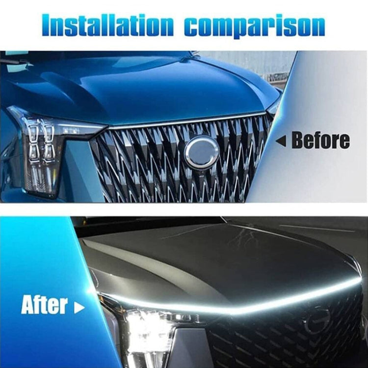 Car Startup Scan Through Hood LED Daytime Running Atmosphere Light, Length:1.8m(Red Light) - Running Lights by PMC TechLife | Online Shopping South Africa | PMC TechLife | Buy Now Pay Later Mobicred