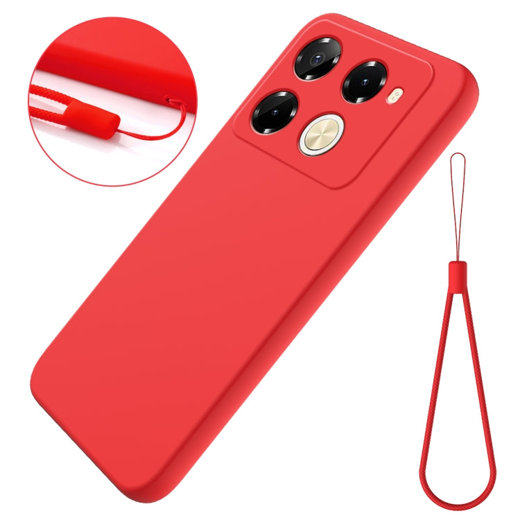 For Infinix Note 40 Pro 5G / 40 Pro+ 5G Solid Color Liquid Silicone Dropproof Full Coverage Protective Case(Red) - Infinix Cases by PMC TechLife | Online Shopping South Africa | PMC TechLife | Buy Now Pay Later Mobicred