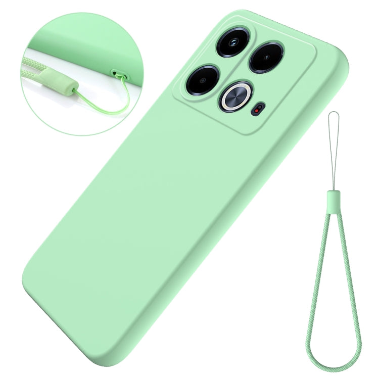 For Infinix Note 40 4G Solid Color Liquid Silicone Dropproof Full Coverage Phone Case(Green) - free shipping - PMC TechLife - Order now!