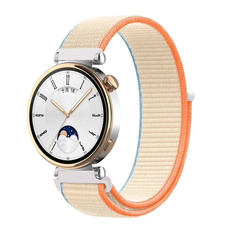 18mm Universal Nylon Loop Watch Band(Milky White) - 18mm Bands by PMc TechLife | Online Shopping South Africa | PMc TechLife | Buy Now Pay Later Mobicred