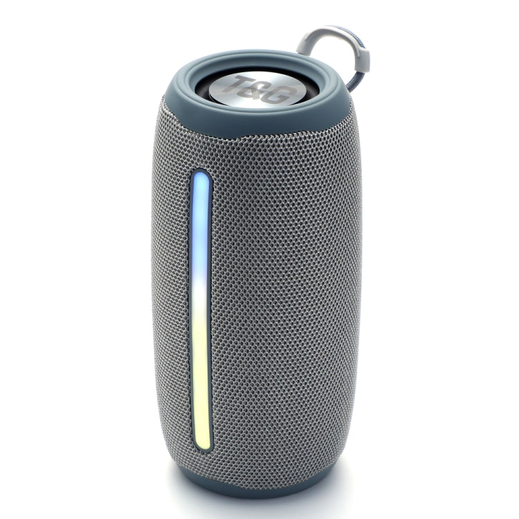 T&G TG663 Portable Colorful LED Wireless Bluetooth Speaker Outdoor Subwoofer(Grey) - Desktop Speaker by T&G | Online Shopping South Africa | PMC Jewellery | Buy Now Pay Later Mobicred