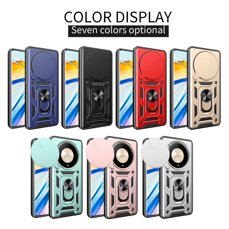 For Honor X9b Sliding Camera Cover Design TPU+PC Phone Case(Red) - Honor Cases by PMC TechLife | Online Shopping South Africa | PMC TechLife | Buy Now Pay Later Mobicred