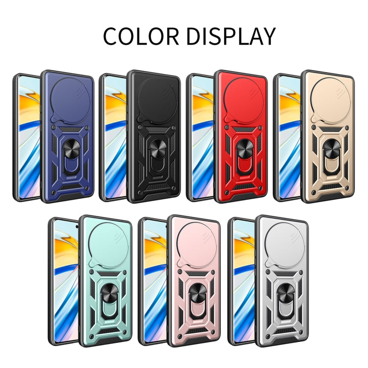 For Honor Magic6 Pro Sliding Camera Cover Design TPU+PC Phone Case(Black) - Honor Cases by PMC TechLife | Online Shopping South Africa | PMC TechLife | Buy Now Pay Later Mobicred