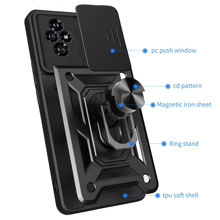 For Honor 200 Sliding Camera Cover Design TPU+PC Phone Case(Blue) - free shipping - PMC TechLife - Order now!