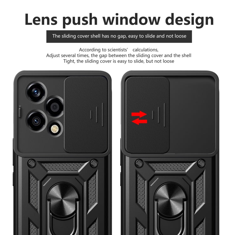 For Honor 200 Lite Global Sliding Camera Cover Design TPU+PC Phone Case(Blue) - free shipping - PMC TechLife - Order now!