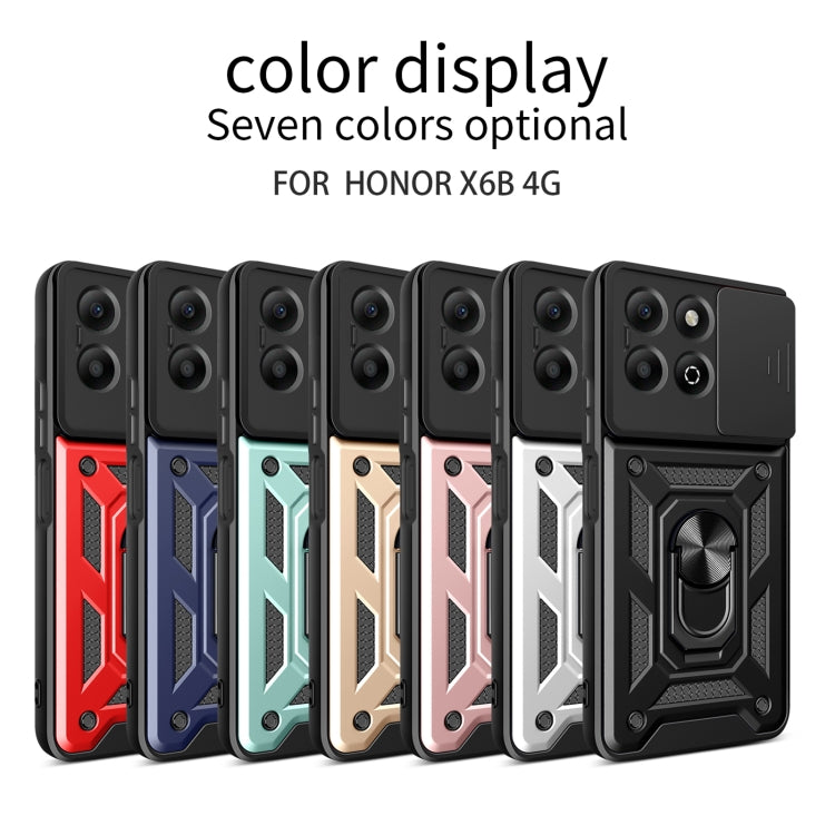 For Honor X6b 4G Sliding Camera Cover Design TPU+PC Phone Case(Rose Gold) - free shipping - PMC TechLife - Order now!