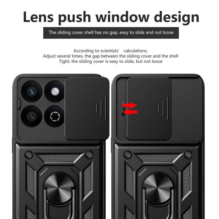 For Honor 200 Smart Sliding Camera Cover Design TPU+PC Phone Case(Black) - free shipping - PMC TechLife - Order now!