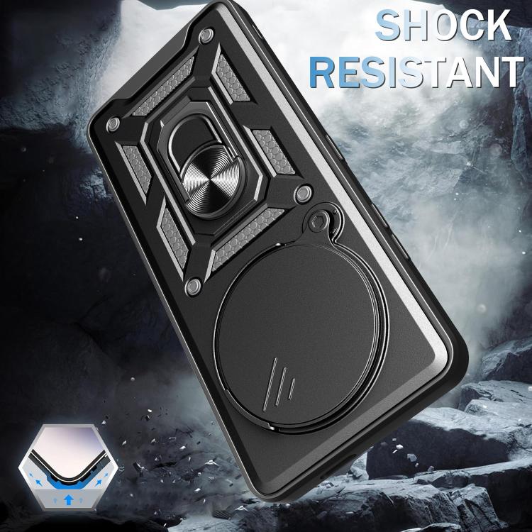 For Honor X60 Pro / X9c Sliding Camera Cover Design TPU+PC Phone Case(Gold) - free shipping - PMC TechLife - Order now!