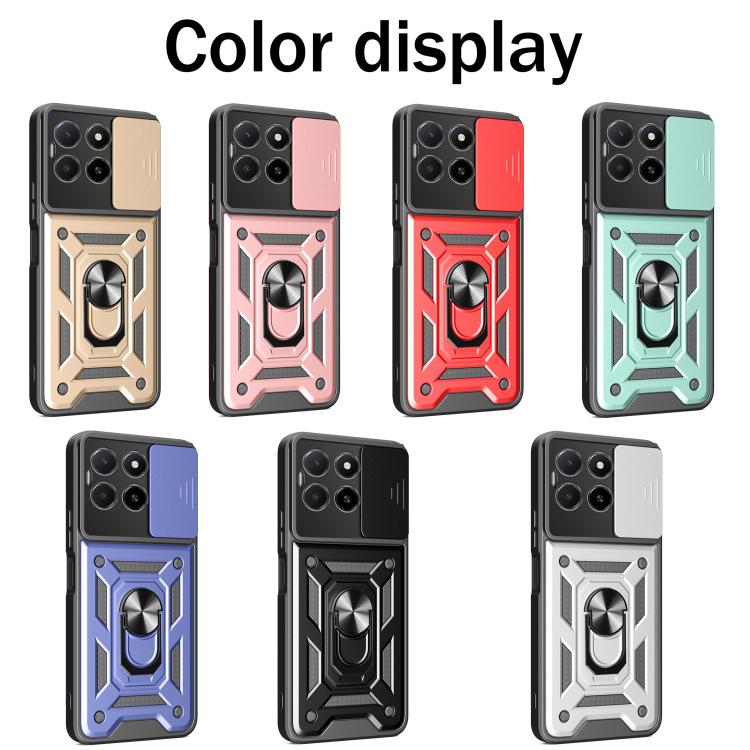 For Honor X5b Plus Sliding Camera Cover Design TPU+PC Phone Case(Red) - free shipping - PMC TechLife - Order now!