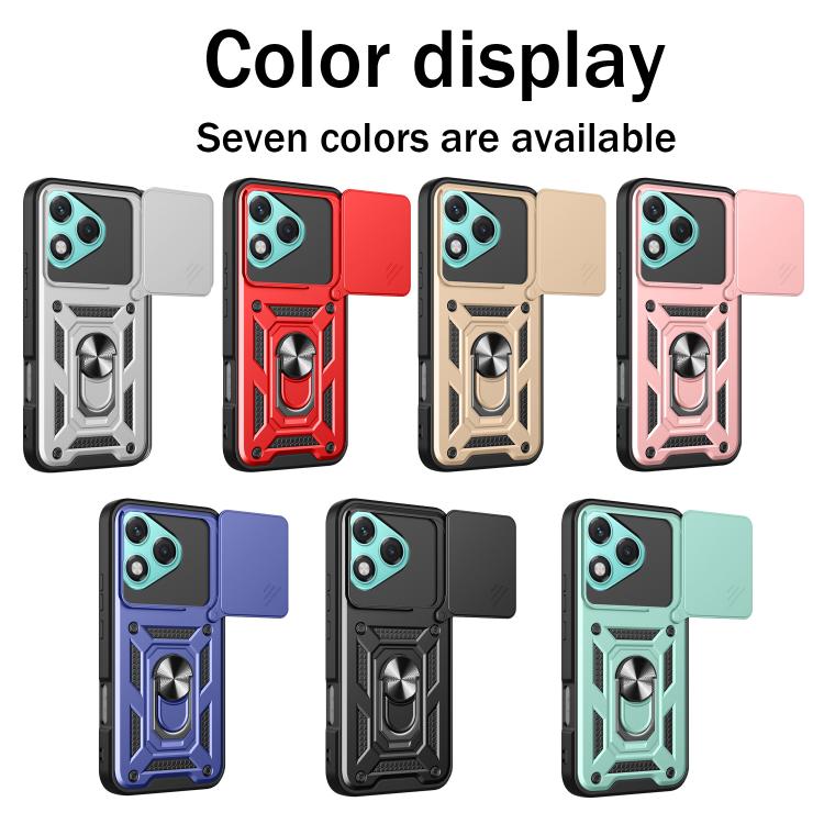 For Honor 400 Lite Global Sliding Camera Cover Design TPU+PC Phone Case(Blue) - free shipping - PMC TechLife - Order now!