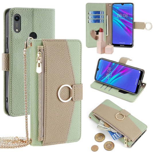 For Huawei Y6 2019 / Y6s 2019 Crossbody Litchi Texture Leather Phone Case(Green) - Huawei Cases by PMC Jewellery | Online Shopping South Africa | PMC Jewellery | Buy Now Pay Later Mobicred