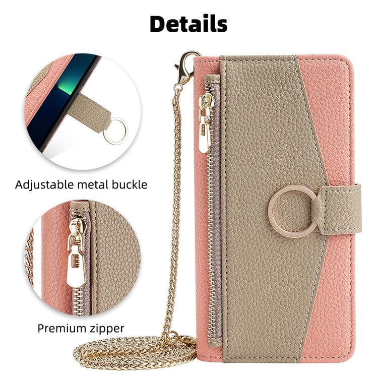 For OnePlus 11 Crossbody Litchi Texture Leather Phone Case(Pink) - OnePlus Cases by PMC TechLife | Online Shopping South Africa | PMC TechLife | Buy Now Pay Later Mobicred
