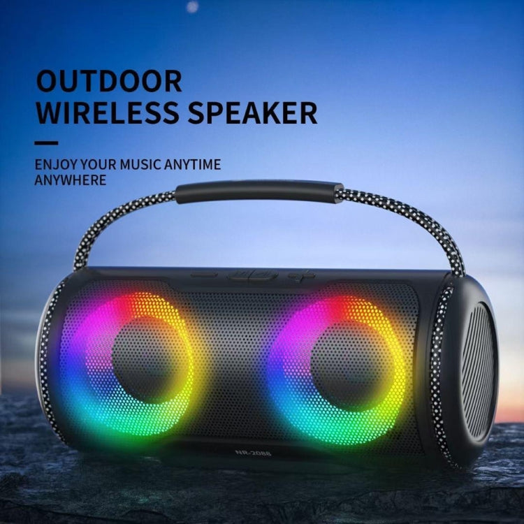 NewRixing NR2088 Wireless Portable TWS Bluetooth Speaker(Green) - Desktop Speaker by NewRixing | Online Shopping South Africa | PMC Jewellery | Buy Now Pay Later Mobicred