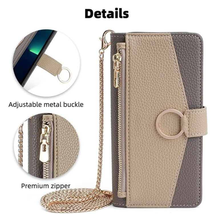 For Meizu M6 Crossbody Litchi Texture Leather Phone Case(Grey) - Meizu by PMC TechLife | Online Shopping South Africa | PMC TechLife | Buy Now Pay Later Mobicred