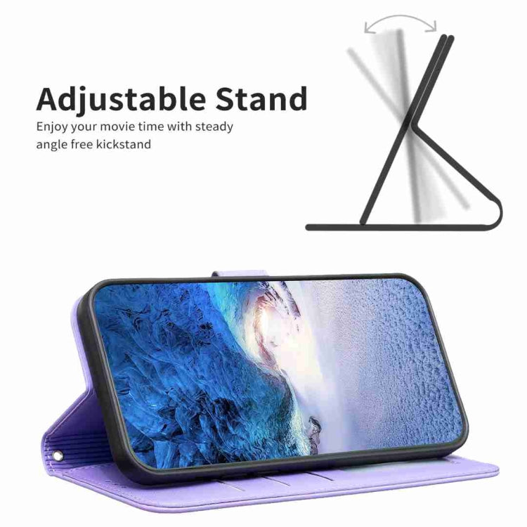 For Xiaomi Redmi Note 12 Pro 5G Global Four-leaf Embossed Leather Phone Case(Purple) - Xiaomi Cases by PMC TechLife | Online Shopping South Africa | PMC TechLife | Buy Now Pay Later Mobicred