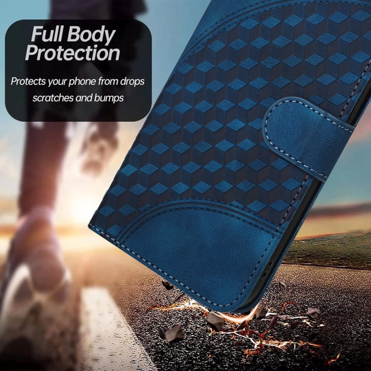 For iPhone 16 Plus YX0060 Elephant Head Embossed Phone Leather Case with Lanyard(Royal Blue) - free shipping - PMC TechLife - Order now!