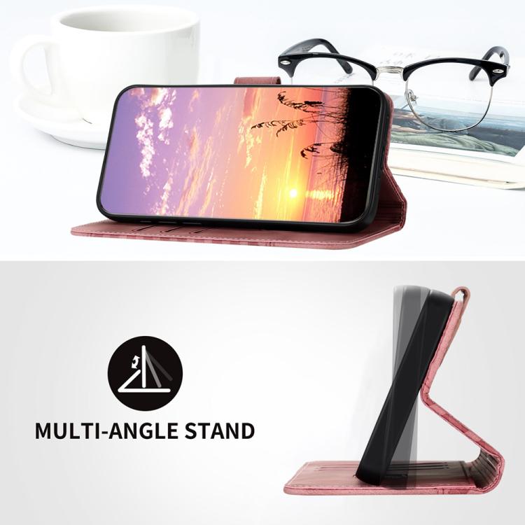 For iPhone 17 Air YX0060 Elephant Head Embossed Phone Leather Case with Lanyard(Pink) - free shipping - PMc TechLife - Order now!