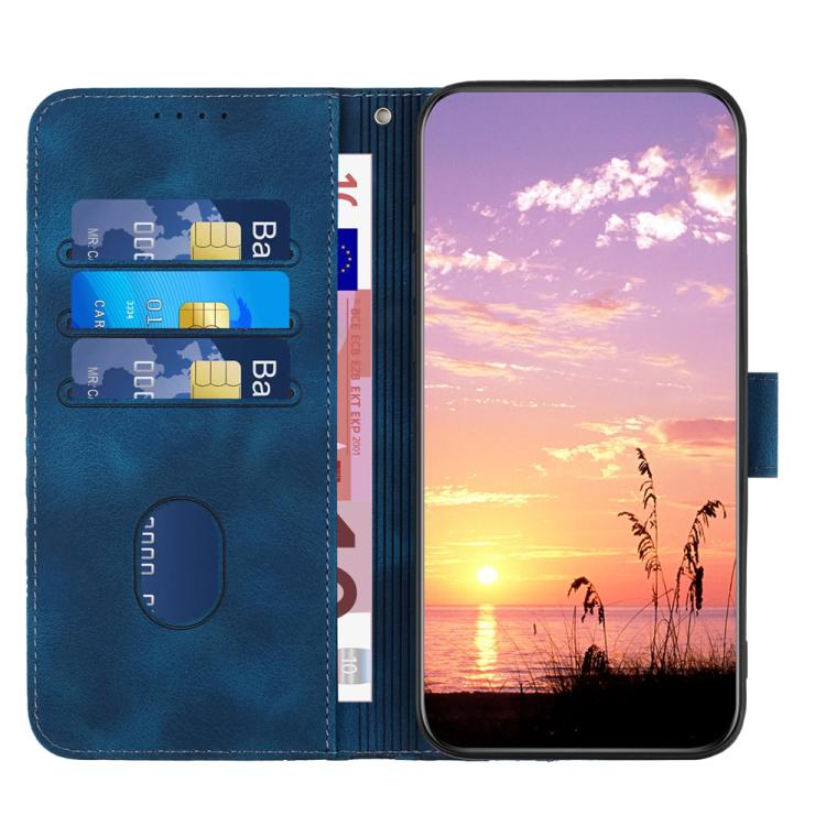 For iPhone 17 Air YX0060 Elephant Head Embossed Phone Leather Case with Lanyard(Royal Blue) - free shipping - PMc TechLife - Order now!