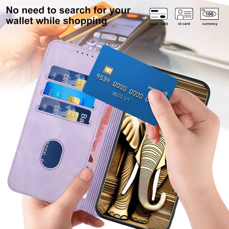 For iPhone 17 YX0060 Elephant Head Embossed Phone Leather Case with Lanyard(Light Purple) - free shipping - PMc TechLife - Order now!