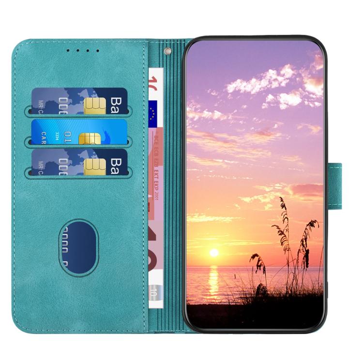 For iPhone 17 YX0060 Elephant Head Embossed Phone Leather Case with Lanyard(Light Blue) - free shipping - PMc TechLife - Order now!