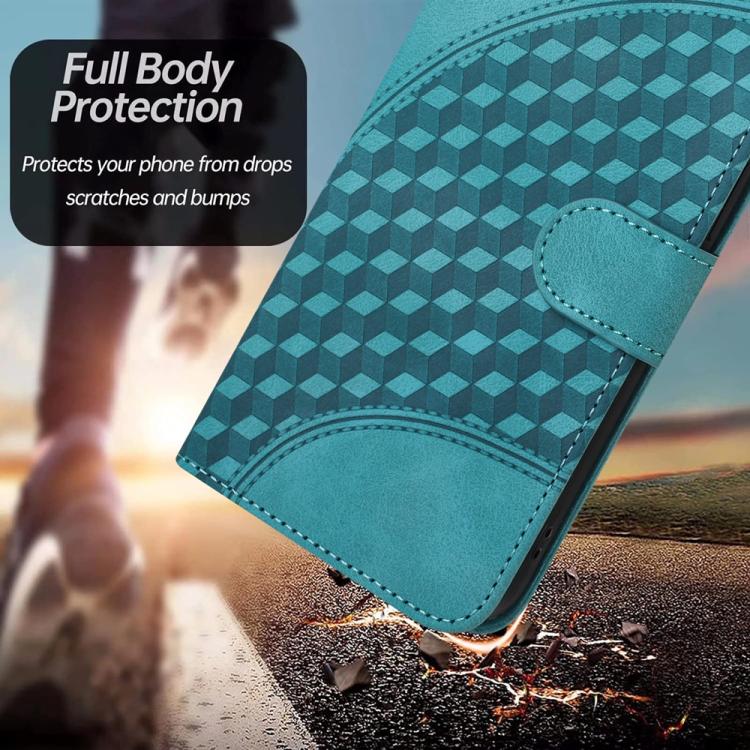 For iPhone 17 YX0060 Elephant Head Embossed Phone Leather Case with Lanyard(Light Blue) - free shipping - PMc TechLife - Order now!